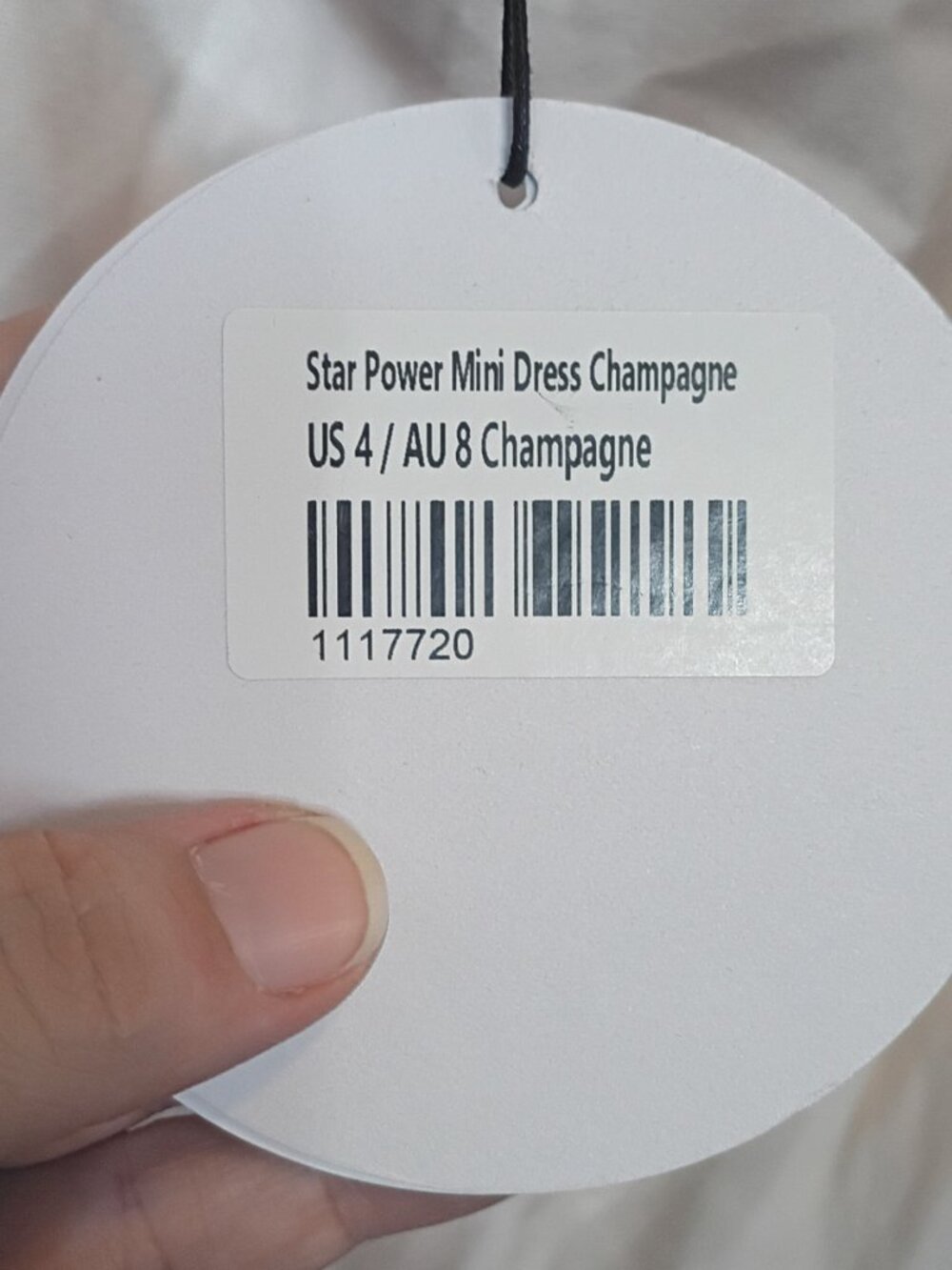 NWT Princess Polly Star Power Champagne Satin Mini Dress Size 4 - Picture 5 of 7
